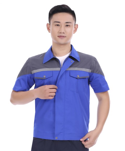 新款夏季工作服JYT7701（宝蓝）