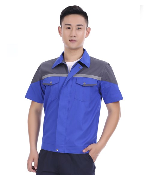 新款夏季工作服JYT7701（宝蓝）