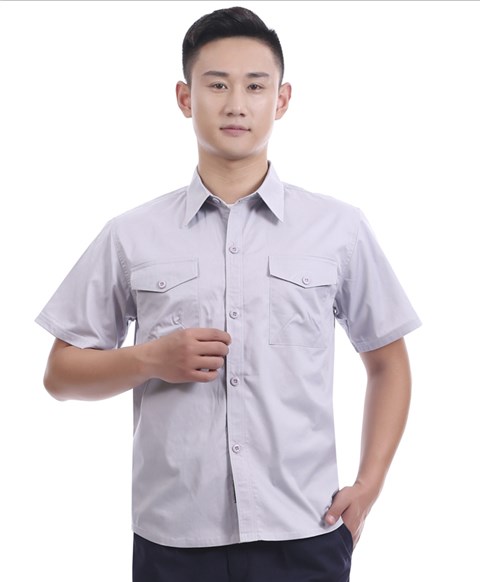 新款夏季工作服JYT7707（浅灰）