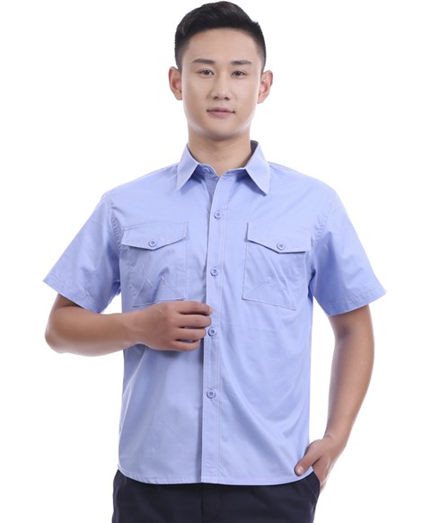 新款夏季工作服GYT7707(浅蓝)